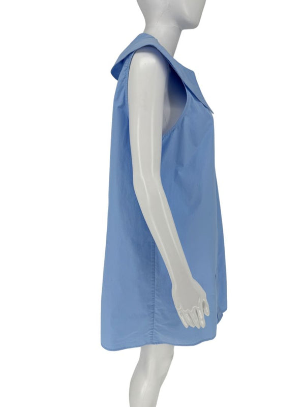 Loulou Studio Light Blue Sleeveless Poplin Tunic – Size L