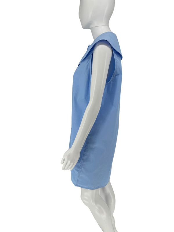 Loulou Studio Light Blue Sleeveless Poplin Tunic – Size L