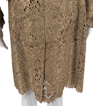 BURBERRY Prorsum Laser Cut Goat Leather Trench Size Small