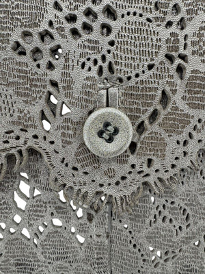 BURBERRY Prorsum Laser Cut Goat Leather Trench Size Small