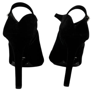 Prada Open-Toe Suede Heeled Sandals – Size 37 – Brand New in Box