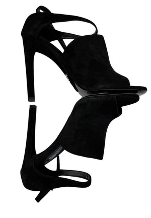 Prada Open-Toe Suede Heeled Sandals – Size 37 – Brand New in Box