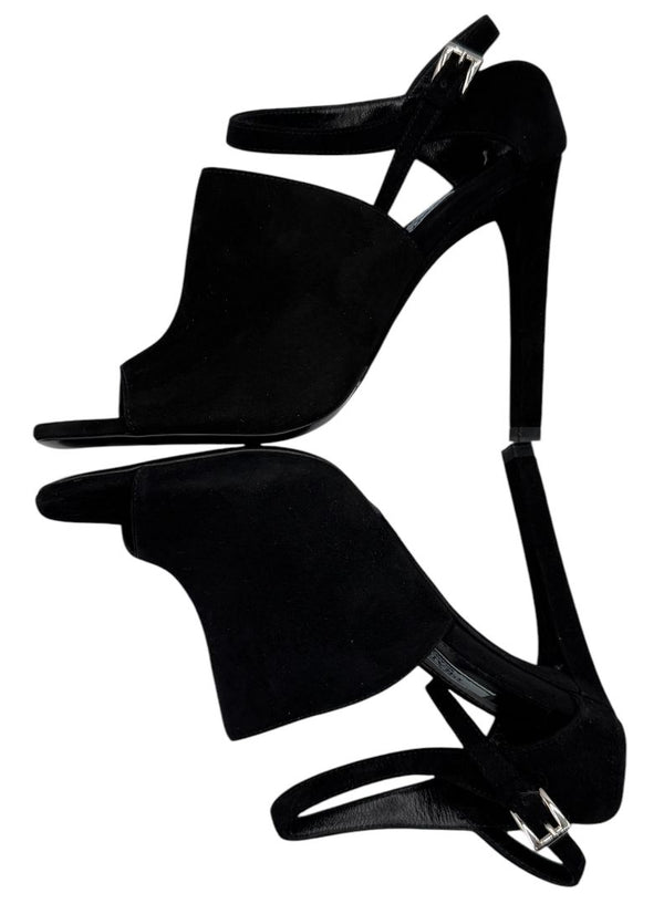 Prada Open-Toe Suede Heeled Sandals – Size 37 – Brand New in Box