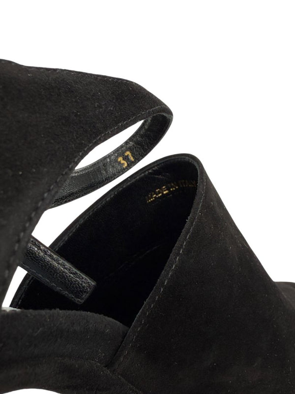 Prada Open-Toe Suede Heeled Sandals – Size 37 – Brand New in Box