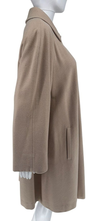 Louis Féraud Pale Blush Wool Swing Coat – Very Good Preowned Condition