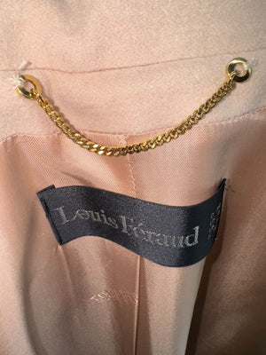 Louis Féraud Pale Blush Wool Swing Coat – Very Good Preowned Condition