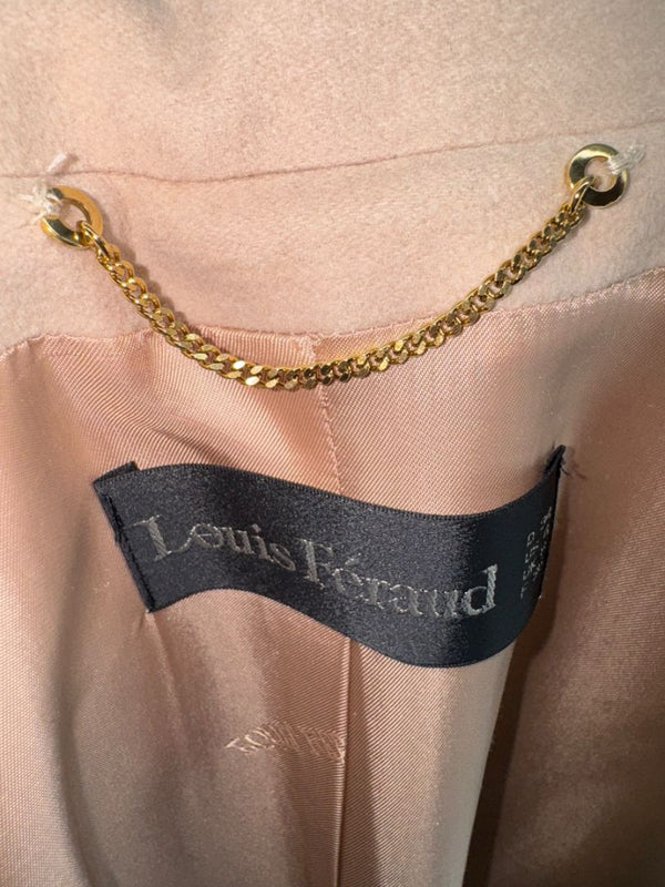 Louis Féraud Pale Blush Wool Swing Coat – Very Good Preowned Condition