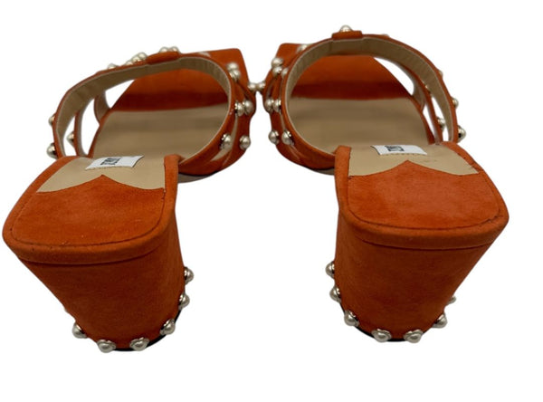 Jimmy Choo Hazal Faux Pearl Embellished Leather Sandals - Size 37