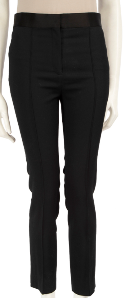 Céline Black Satin Trim Trousers - NWT - Size 42