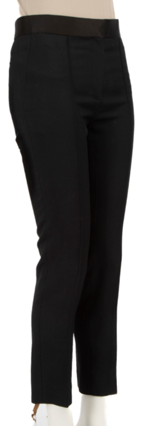 Céline Black Satin Trim Trousers - NWT - Size 42