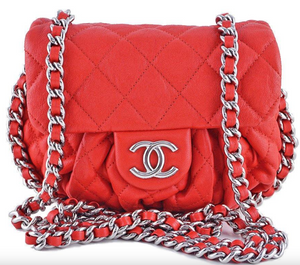 Chanel Cruise 2014 Chain Around Small Crossbody Bag - Red