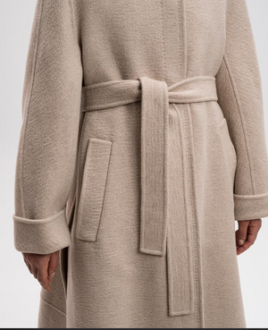 Max Mara Atelier Crewneck Long-Sleeved Coat - Size 2