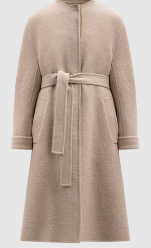 Max Mara Atelier Crewneck Long-Sleeved Coat - Size 2