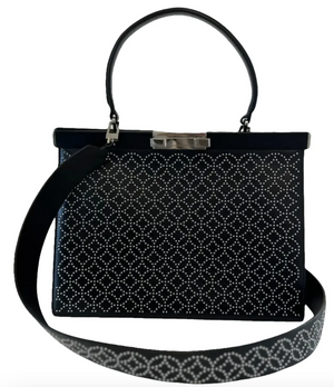 Alaia Large Cecile Studded Calf Leather Bag