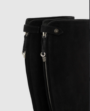 Loro Piana “Jeanne” Suede Knee Boots - Sz 39