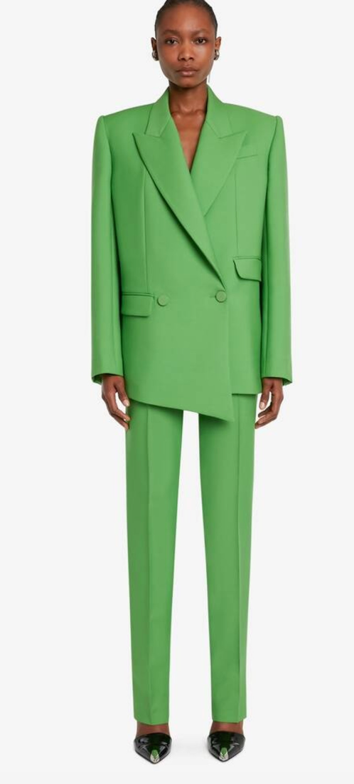 Alexander McQueen Neon Green Tailored Cigarette Pants – Size IT 40
