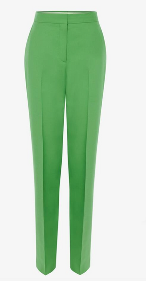 Alexander McQueen Neon Green Tailored Cigarette Pants – Size IT 40