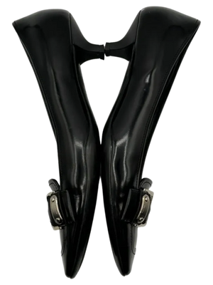 Prada Buckle Kitten Heels