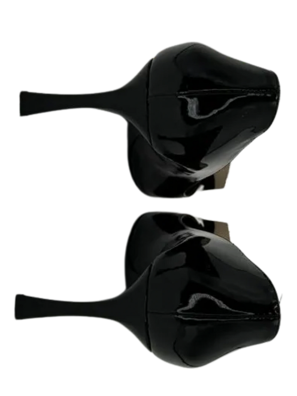Christian Dior Black Patent Leather "Instinct" Pointed Toe Pumps