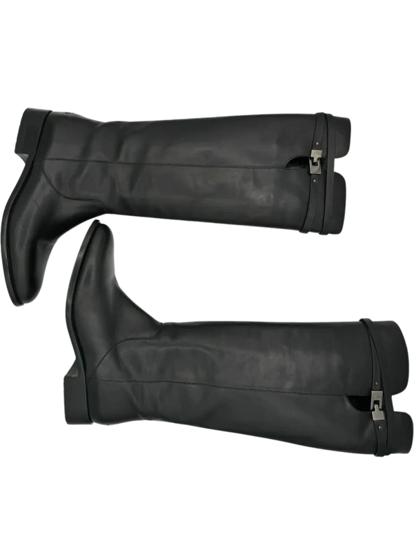 JIMMY CHOO Hyson Leather Riding Boots Size 39