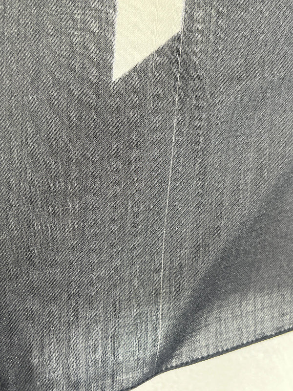 GIVENCHY Wool / Silk Print Black Scarf