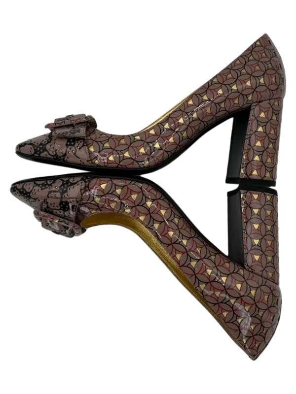 Bottega Veneta Women's Geometric Leather Pumps *NEW*