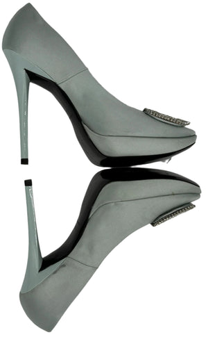 Roger Vivier Trompette Satin Heels - Sz 39.5