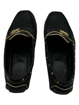 Louis Vuitton Goatskin Studded Suhali Loafers