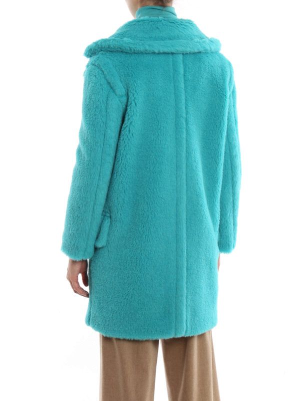 Max Mara “Adenia” Turquoise Double-Breasted Coat – Sfilata Collection – Size 0