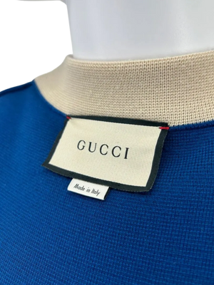 Gucci Blue Knit Wool Mini Dress – Size Large