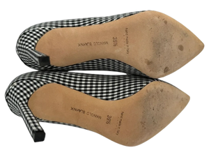 Manolo Blahnik Women's Black/White Gingham Stiletto