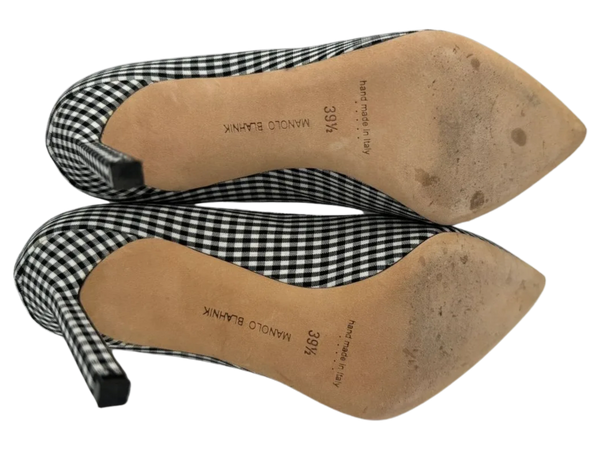 Manolo Blahnik Women's Black/White Gingham Stiletto