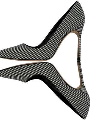 Manolo Blahnik Women's Black/White Gingham Stiletto
