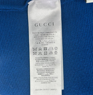 Gucci Blue Knit Wool Mini Dress – Size Large