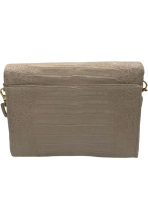 Nancy Gonzalez Origami Crocodile Chain Shoulder Bag