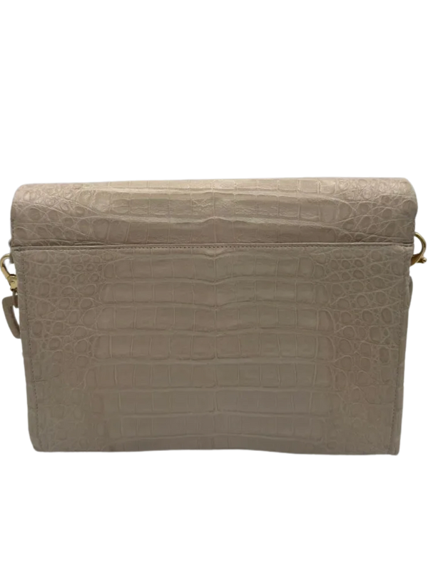 Nancy Gonzalez Origami Crocodile Chain Shoulder Bag