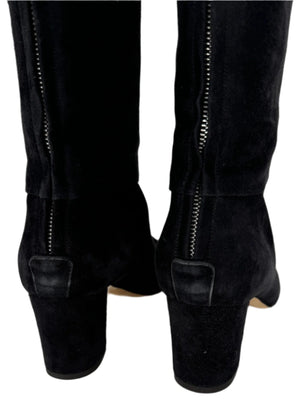Loro Piana “Jeanne” Suede Knee Boots - Sz 39