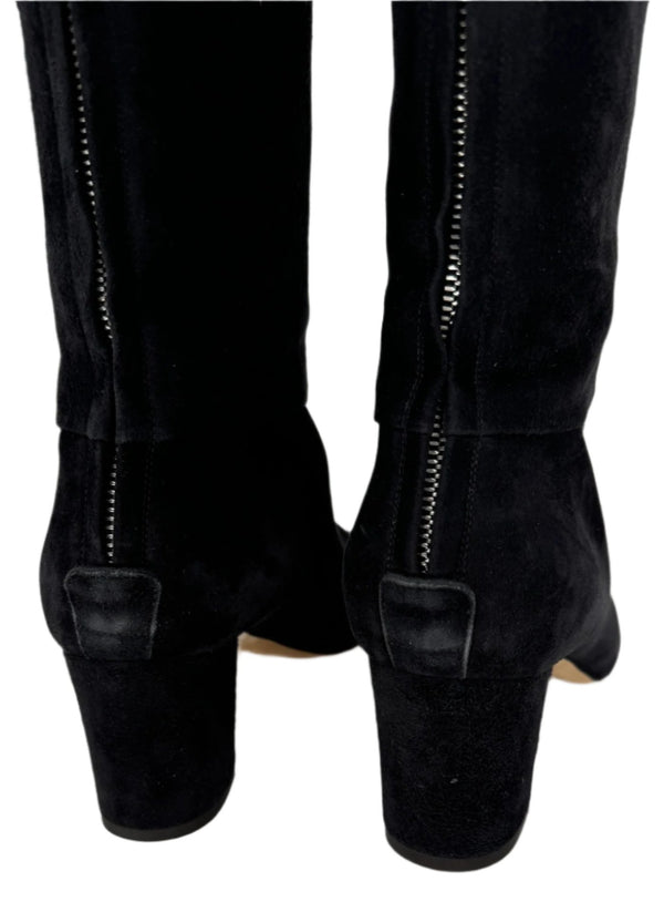 Loro Piana “Jeanne” Suede Knee Boots - Sz 39