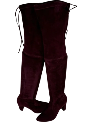 Jean-Michel Cazabat Suede Over-The-Knee Sock Boots