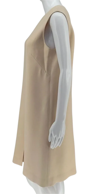 Loro Piana Brigit Ivory Wool & Silk Sleeveless Dress - IT 46- NWT