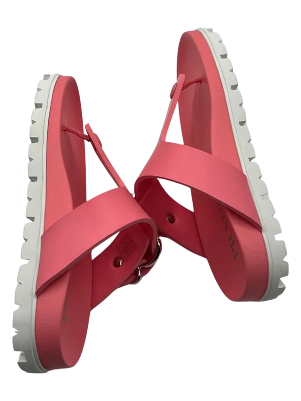 Prada Two Tone Buckled Sandal - NEW