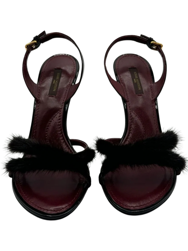 Louis Vuitton Mink Fur Sandals - *Brand New*