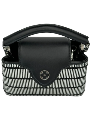 Louis Vuitton 2017 Mini Capucines Black/Silver Crossbody/Top Handle