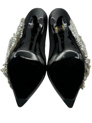 BALENCIAGA Sequin-embellished satin pumps *NEW*