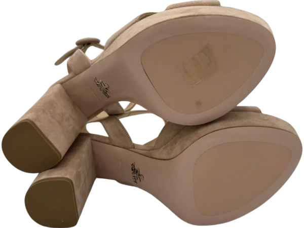 Prada Suede Crisscross Platform 30/105mm Sandals *NEW*