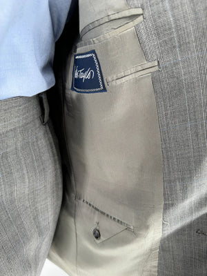 Burberry Suit - Pale Blue Stripe- Vintage