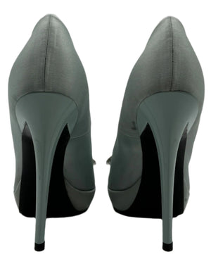 Roger Vivier Trompette Satin Heels - Sz 39.5