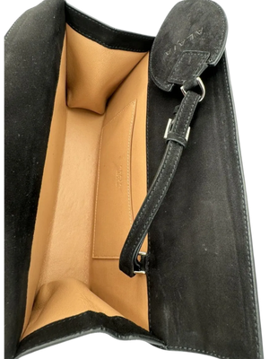 ALAÏA Suede Geometric accented Clutch