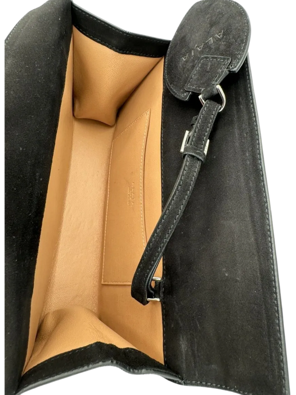 ALAÏA Suede Geometric accented Clutch