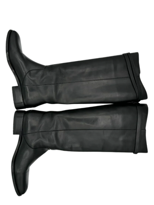 JIMMY CHOO Hyson Leather Riding Boots Size 39